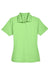 UltraClub 8445L Womens Cool & Dry Performance Moisture Wicking Short Sleeve Polo Shirt Light Green Flat Front