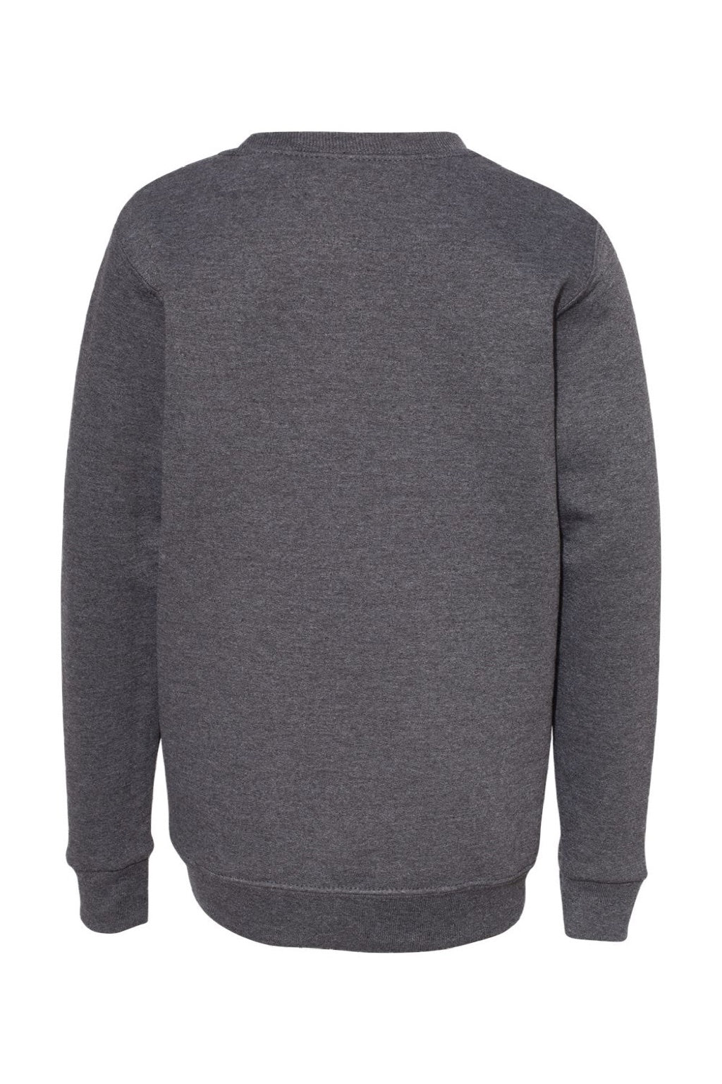 Hanes P360 Youth Ecosmart Pill Resistant Crewneck Sweatshirt Heather Charcoal Grey Flat Back