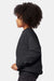 Hanes P360 Youth Ecosmart Pill Resistant Crewneck Sweatshirt Heather Charcoal Grey Model Side