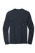 District DM132 Mens Perfect Tri Long Sleeve Crewneck T-Shirt New Navy Blue Flat Back