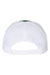 Yupoong Hats 6606 Mens Retro Snapback Trucker Hat Evergreen/White Flat Back