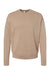 Bella + Canvas BC3945/3945 Mens Fleece Crewneck Sweatshirt Tan Flat Front