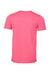 Bella + Canvas BC3001CVC/3001CVC Mens Heather CVC Short Sleeve Crewneck T-Shirt Heather Charity Pink Flat Back