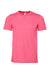 Bella + Canvas BC3001CVC/3001CVC Mens Heather CVC Short Sleeve Crewneck T-Shirt Heather Charity Pink Flat Front