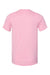 Bella + Canvas BC3001CVC/3001CVC Mens Heather CVC Short Sleeve Crewneck T-Shirt Heather Bubbble Gum Pink Flat Back