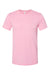Bella + Canvas BC3001CVC/3001CVC Mens Heather CVC Short Sleeve Crewneck T-Shirt Heather Bubbble Gum Pink Flat Front