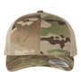 Yupoong Hats Mens Retro Snapback Trucker Hat - Multicam Green/Khaki