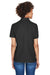 UltraClub 8541 Womens Whisper Short Sleeve Polo Shirt Black Model Back