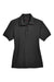 UltraClub 8541 Womens Whisper Short Sleeve Polo Shirt Black Flat Front