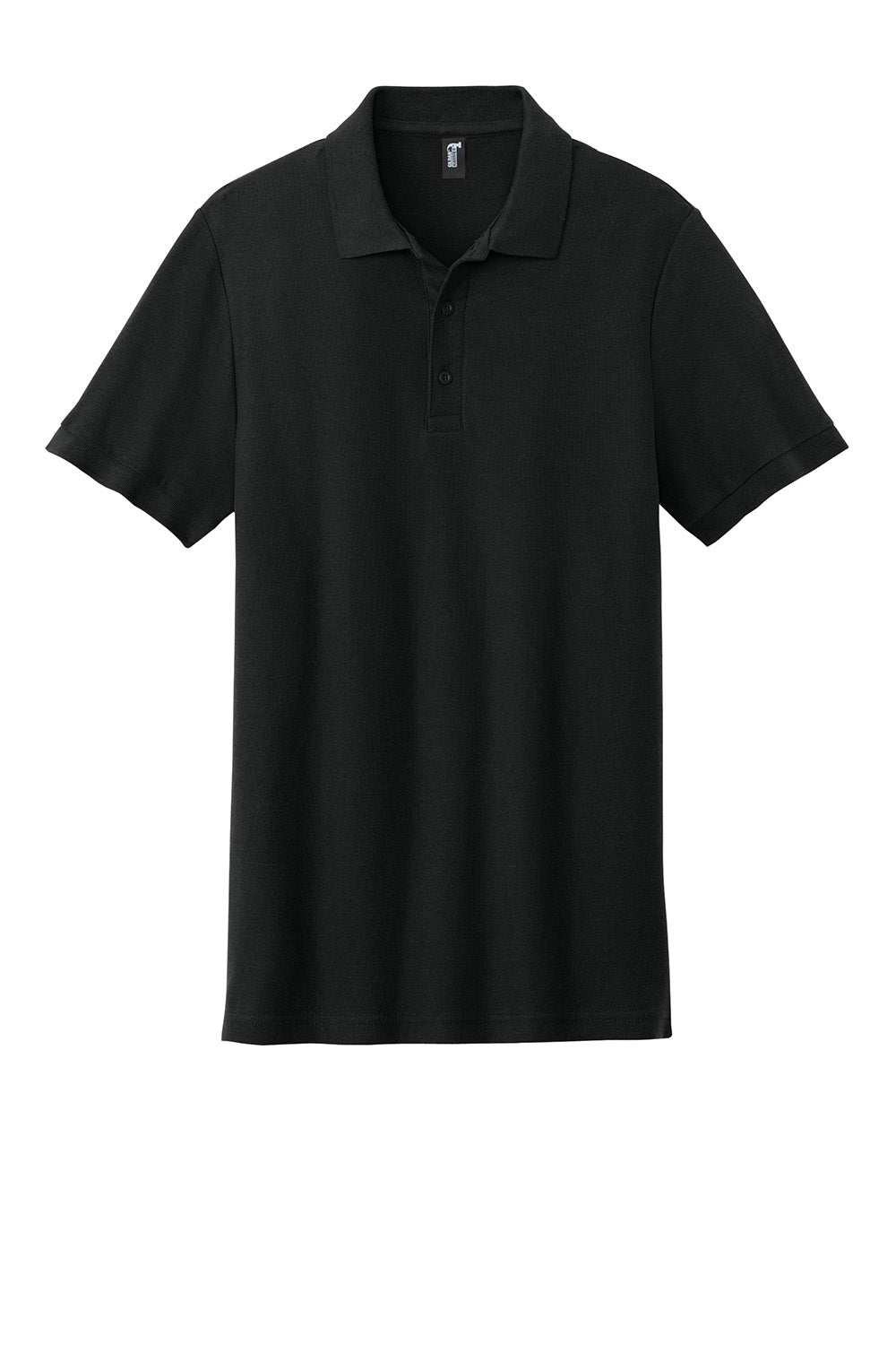 Gildan 85800 Mens Hammer Pique Short Sleeve Polo Shirt Black Flat Front
