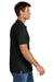 Gildan 85800 Mens Hammer Pique Short Sleeve Polo Shirt Black Model Side