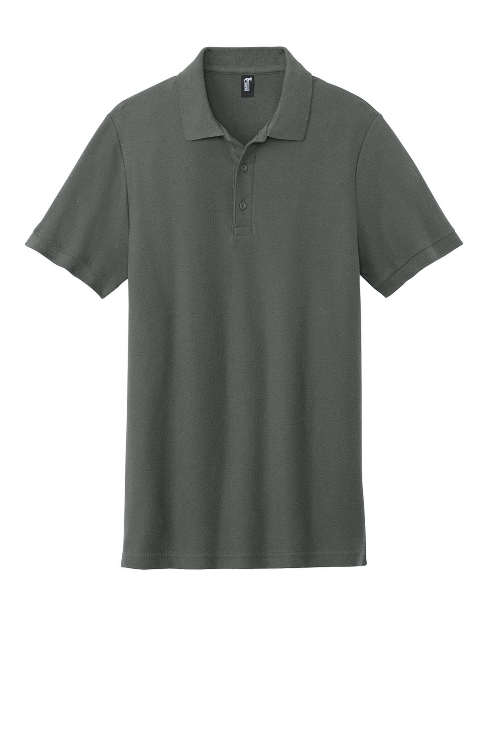 Gildan 85800 Mens Hammer Pique Short Sleeve Polo Shirt Charcoal Grey Flat Front