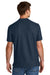 Gildan 85800 Mens Hammer Pique Short Sleeve Polo Shirt Navy Blue Model Back
