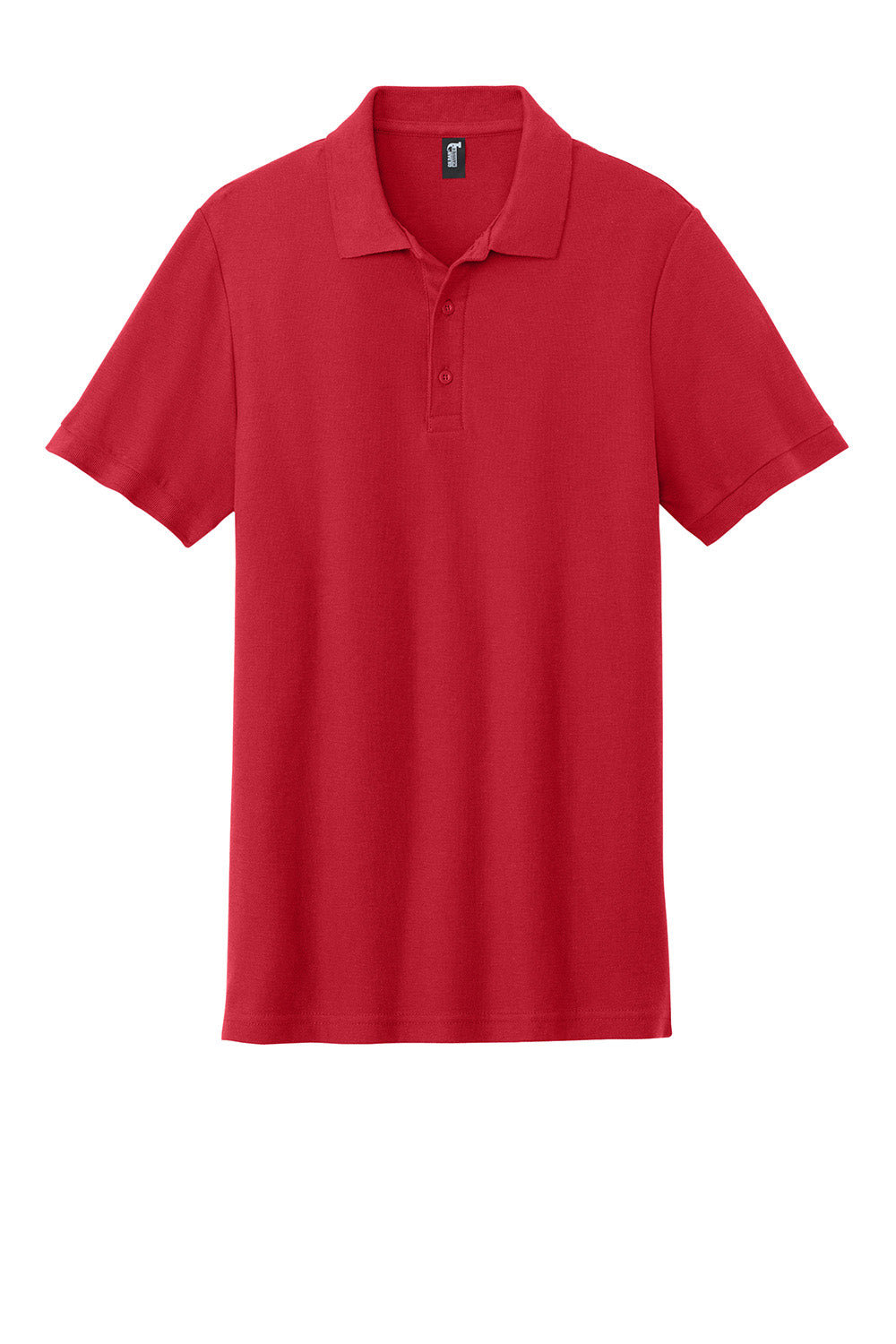 Gildan 85800 Mens Hammer Pique Short Sleeve Polo Shirt Red Flat Front