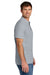 Gildan 85800 Mens Hammer Pique Short Sleeve Polo Shirt Sport Grey Model Side