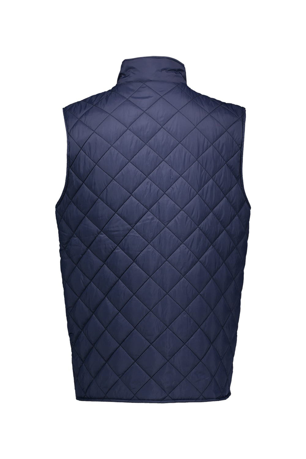 Weatherproof 207359 Mens Vintage Diamond Quilted Full Zip Vest Navy Blue Flat Back