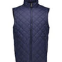 Weatherproof Mens Vintage Diamond Quilted Full Zip Vest - Navy Blue