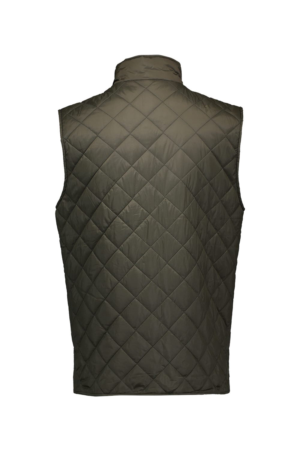 Weatherproof 207359 Mens Vintage Diamond Quilted Full Zip Vest Rosin Green Flat Back