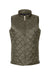 Weatherproof W207359 Womens Vintage Diamond Quilted Full Zip Vest Rosin Green Flat Front