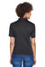 UltraClub 8610L Womens Cool & Dry 8 Star Elite Performance Moisture Wicking Short Sleeve Polo Shirt Black Model Back