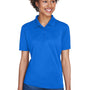 UltraClub Womens Cool & Dry 8 Star Elite Performance Moisture Wicking Short Sleeve Polo Shirt - Royal Blue - Closeout