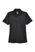 UltraClub 8610L Womens Cool & Dry 8 Star Elite Performance Moisture Wicking Short Sleeve Polo Shirt Black Flat Front