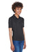 UltraClub 8610L Womens Cool & Dry 8 Star Elite Performance Moisture Wicking Short Sleeve Polo Shirt Black Model 3q