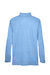 UltraClub 8618 Mens Heather Cool & Dry Performance Moisture Wicking 1/4 Zip Sweatshirt Heather Columbia Blue Flat Back