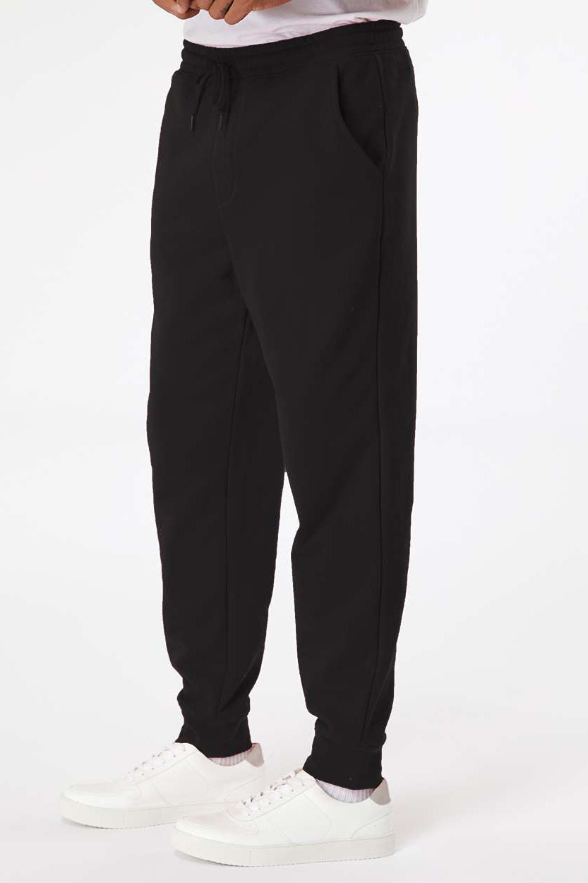 Independent Trading Company IND20PNT Mens Fleece Sweatpants w/ Pockets Black Model Side