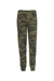 Independent Trading Co. IND20PNT Mens Fleece Sweatpants w/ Pockets Forest Green Camo Flat Back