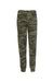 Independent Trading Company IND20PNT Mens Fleece Sweatpants w/ Pockets Forest Green Camo Flat Back