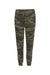 Independent Trading Company IND20PNT Mens Fleece Sweatpants w/ Pockets Forest Green Camo Flat Front