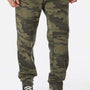 Independent Trading Company Mens Fleece Sweatpants w/ Pockets - Forest Green Camo