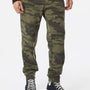 Independent Trading Co. Mens Fleece Sweatpants w/ Pockets - Forest Green Camo - NEW
