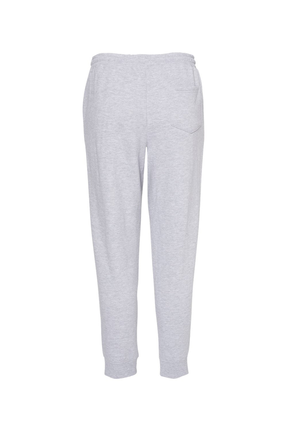 Independent Trading Company IND20PNT Mens Fleece Sweatpants w/ Pockets Heather Grey Flat Back