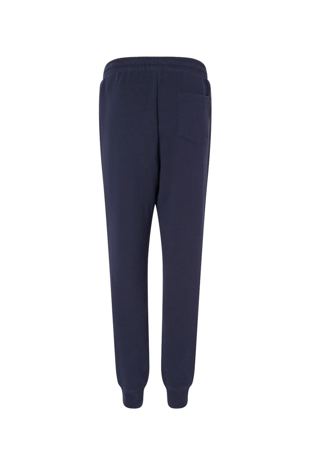 Independent Trading Company IND20PNT Mens Fleece Sweatpants w/ Pockets Classic Navy Blue Flat Back