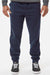 Independent Trading Company IND20PNT Mens Fleece Sweatpants w/ Pockets Classic Navy Blue Model Front