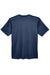 UltraClub 8620 Mens Cool & Dry Performance Moisture Wicking Short Sleeve Crewneck T-Shirt Navy Blue Flat Back