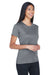 UltraClub 8620L Womens Cool & Dry Performance Moisture Wicking Short Sleeve Crewneck T-Shirt Charcoal Grey Model 3q