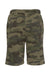Independent Trading Co. IND20SRT Mens Fleece Shorts w/ Pockets Forest Green Camo Flat Back