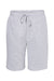 Independent Trading Co. IND20SRT Mens Fleece Shorts w/ Pockets Heather Grey Flat Front