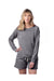 Alternative 8626NM Womens Lazy Day Crewneck Sweatshirt Nickel Grey Front