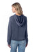 Alternative 8628 Womens Day Off Mineral Wash Hooded Sweatshirt Hoodie Dark Navy Blue Model Back