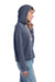 Alternative 8628 Womens Day Off Mineral Wash Hooded Sweatshirt Hoodie Dark Navy Blue Model Side