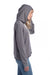 Alternative 8628 Womens Day Off Mineral Wash Hooded Sweatshirt Hoodie Nickel Grey Model Side