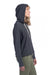 Alternative 8628 Womens Day Off Mineral Wash Hooded Sweatshirt Hoodie Washed Black Model Side