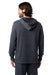 Alternative 8629NM Mens School Yard Hooded Sweatshirt Hoodie Washed Black Back