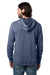 Alternative 8629NM Mens School Yard Hooded Sweatshirt Hoodie Dark Navy Blue Back