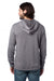 Alternative 8629NM Mens School Yard Hooded Sweatshirt Hoodie Nickel Grey Back
