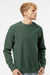Independent Trading Company IND5000C Mens Legend Crewneck Sweatshirt Alpine Green Model Front